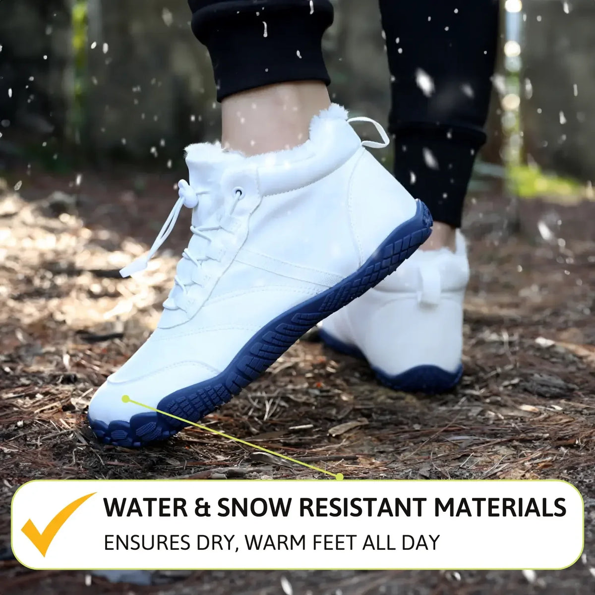 Women's Waterproof Barefoot Shoes Wide Toe Box