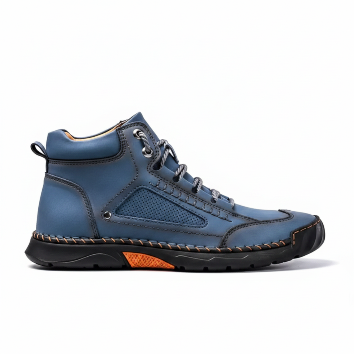 Men's Hiking Boots Leather Waterproof Orthopedic Arch Support Outdoor Ankle Boots