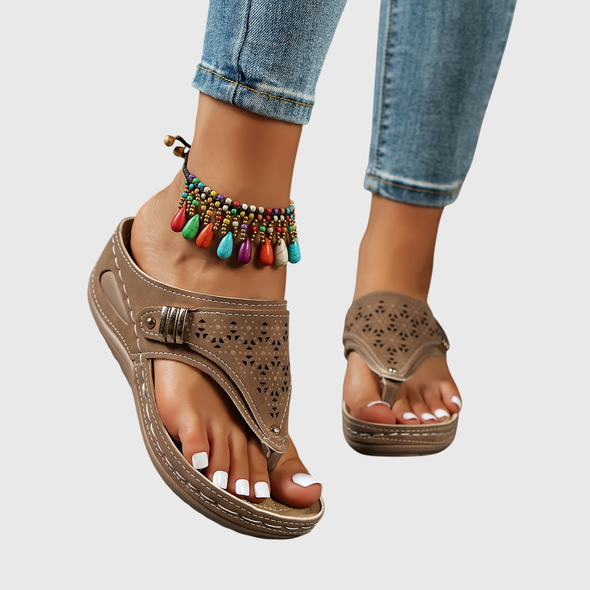 Livia | Platform Thong Sandals for Women