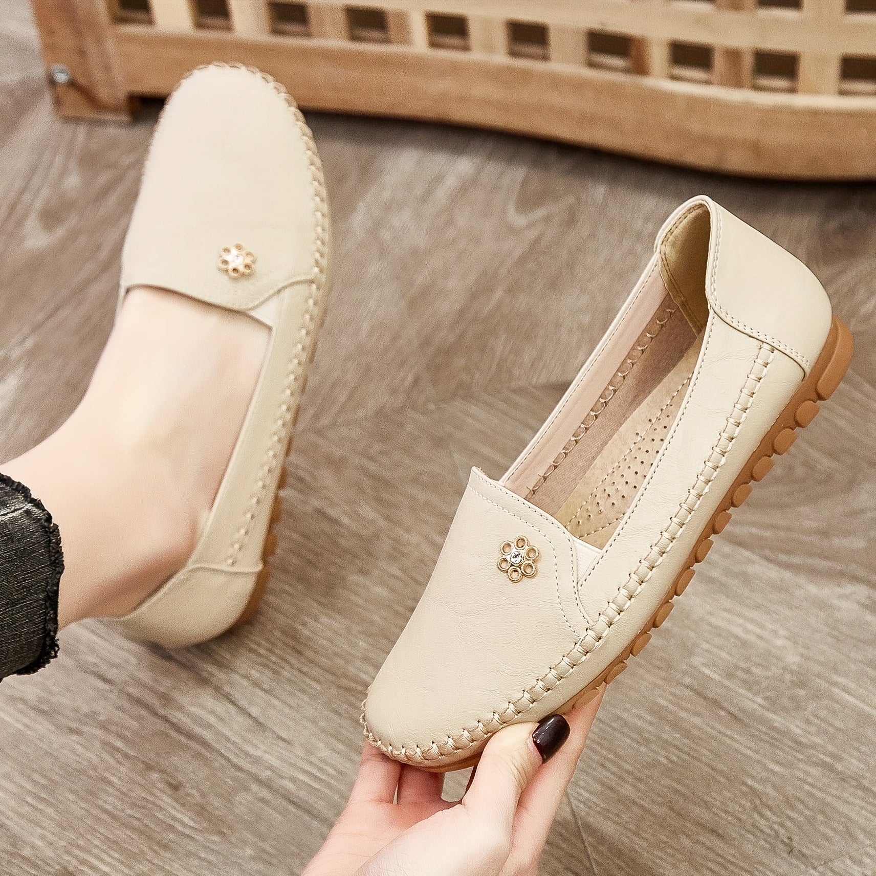 White – Unisex Slip-On Loafers with a Hands-Free Fit