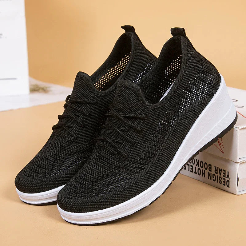 Women's Platform Sneakers Cushioned Wide Fit