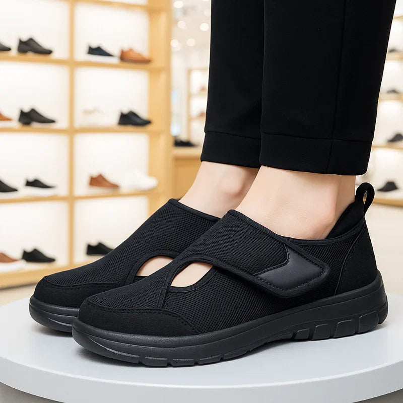 Women's Lightweight Wide Fit Slip-On Comfort Sneakers