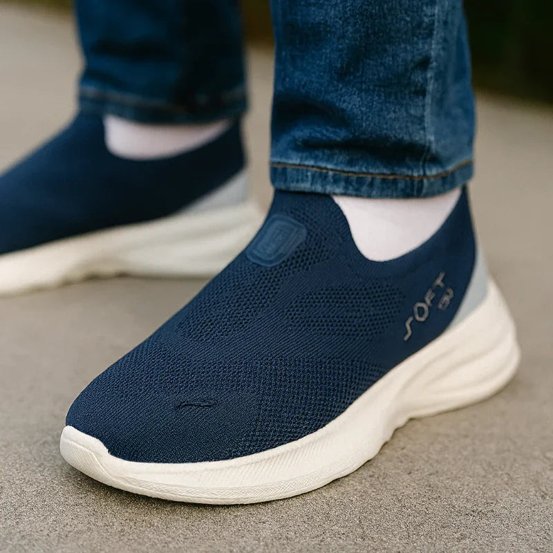 Unisex Walking Shoes with Cushioned Slip-On Design