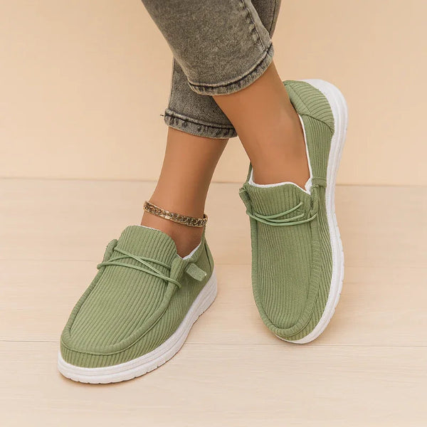 Women's Wide Fit Canvas Platform Sneakers
