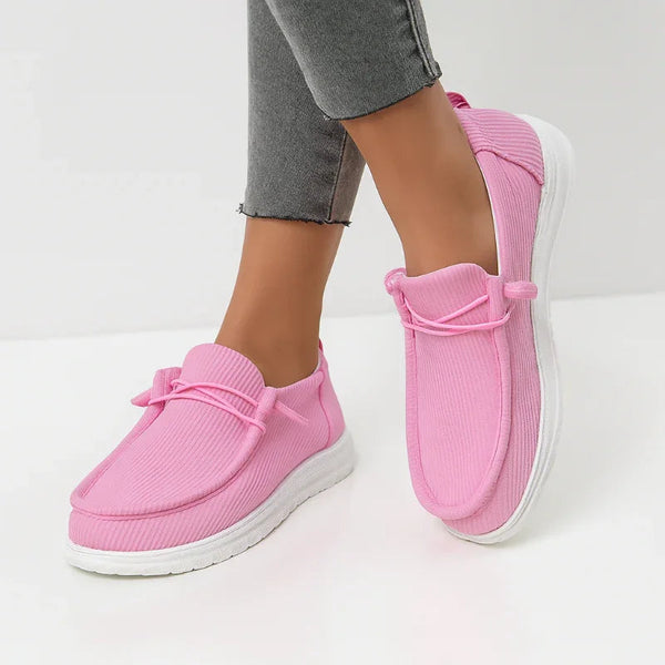 Women's Wide Fit Canvas Platform Sneakers