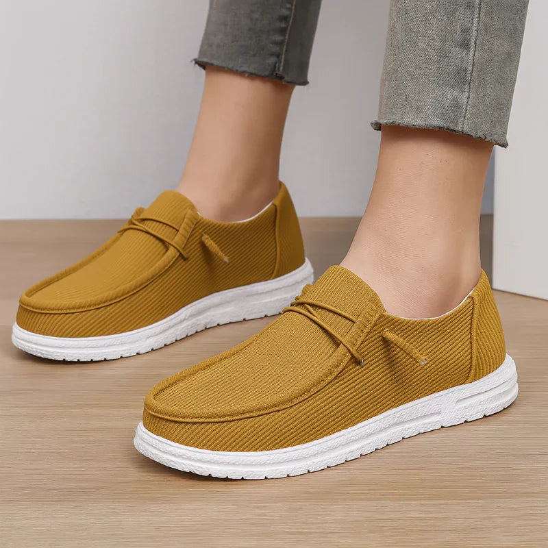 Women's Wide Fit Canvas Platform Sneakers