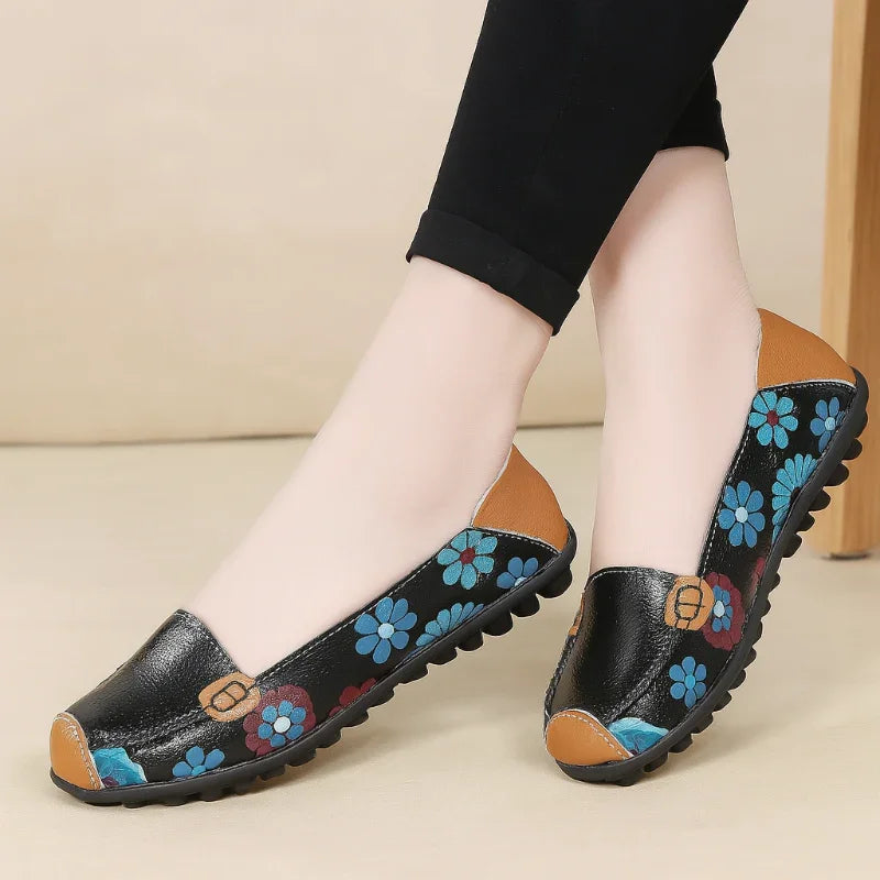 Women's Wide Fit Rhinestone Accent Flats
