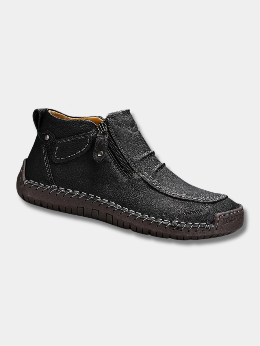 Men's Orthopedic Ergonomic Shoes – Side Zip Closure, Arch Support Design