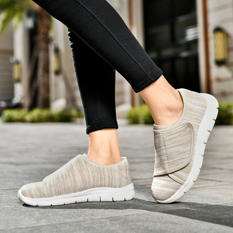 Orthopedic Diabetic Walking Shoes for Women with Wide Width and Adjustable Strap