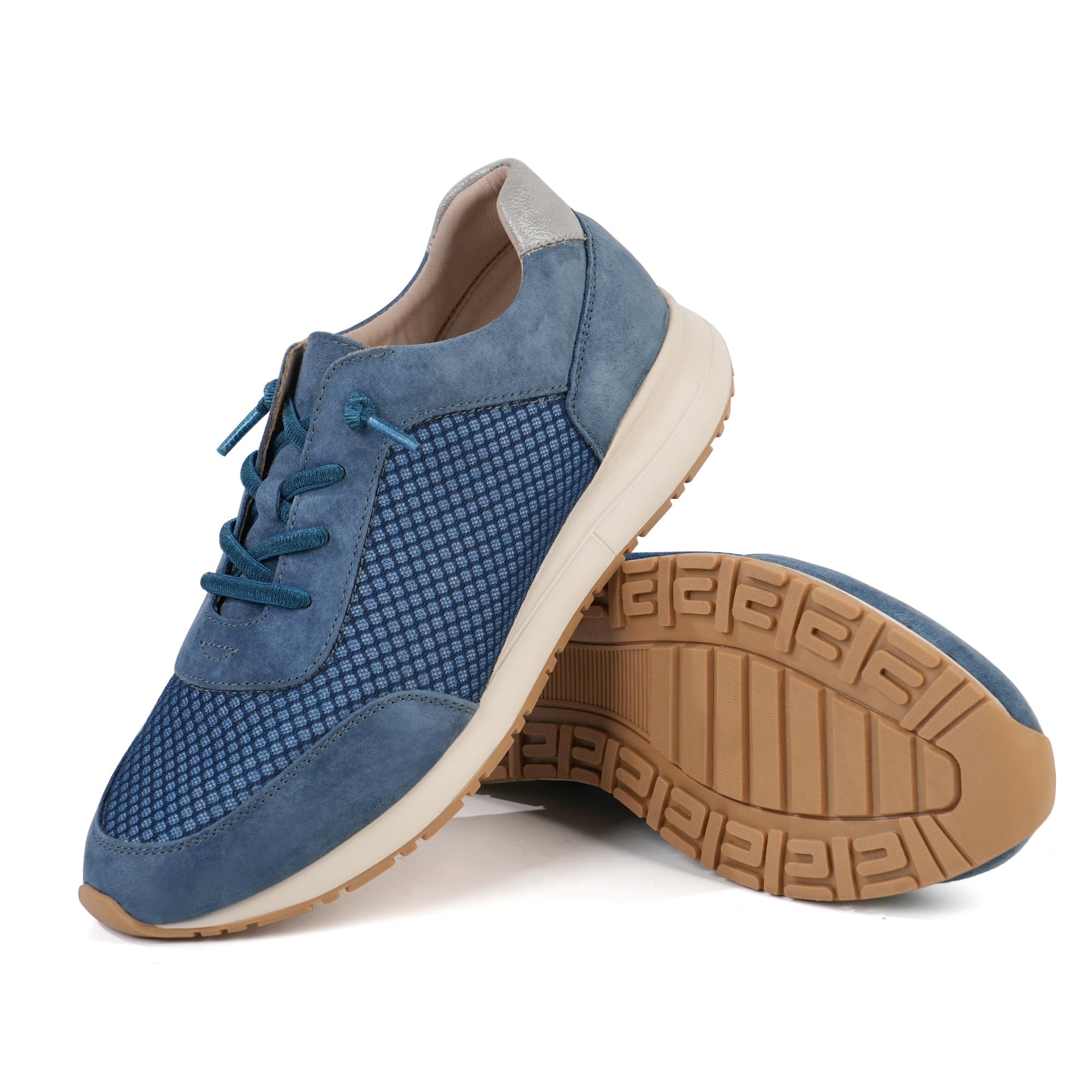 Navy Walking Shoes-Velyn