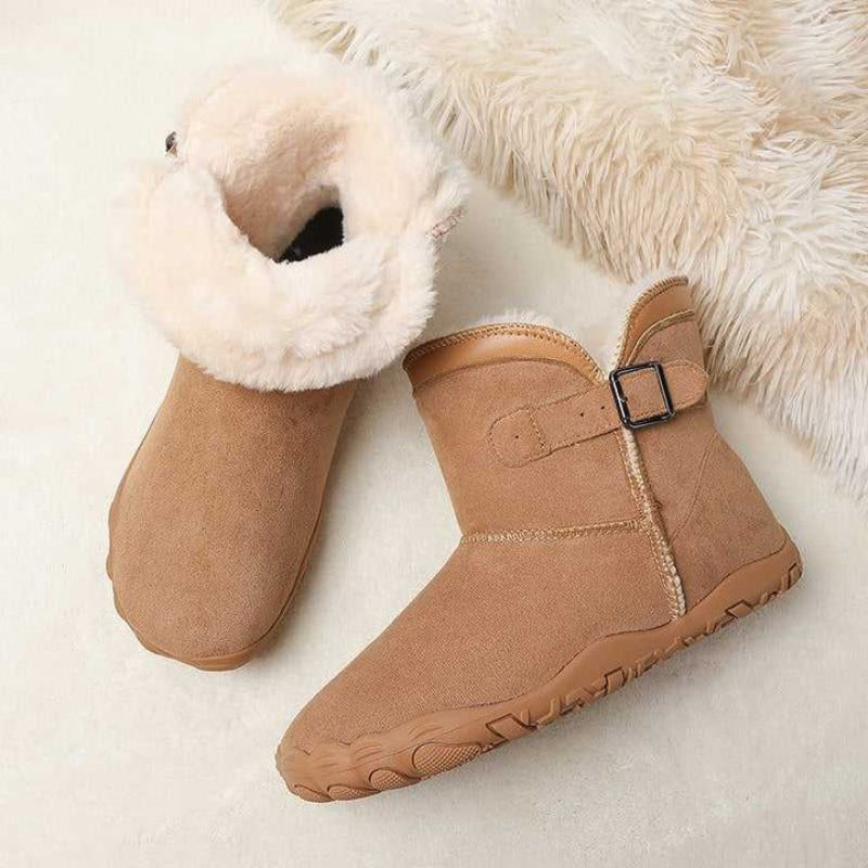 Women's Zero-Drop Wide Toe Box Fleece Lined Winter Boots