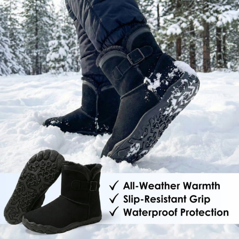 Women's Zero-Drop Wide Toe Box Fleece Lined Winter Boots