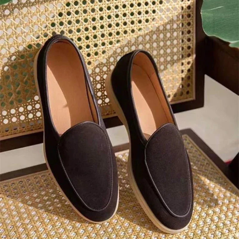 Orthopedic Loafers for Men - Suede Slip-On, Wide Fit, Cushioned