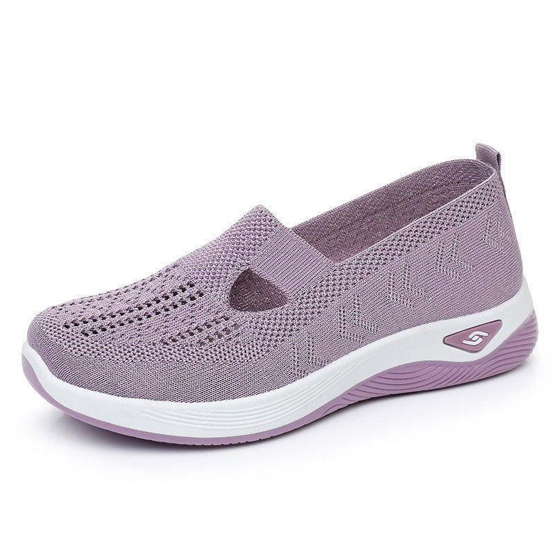 Walking Shoes With Flexible Slip-on Design