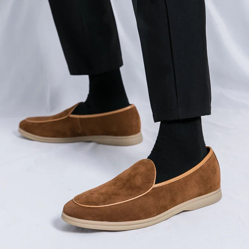 Orthopedic Loafers for Men - Suede Slip-On, Wide Fit, Cushioned