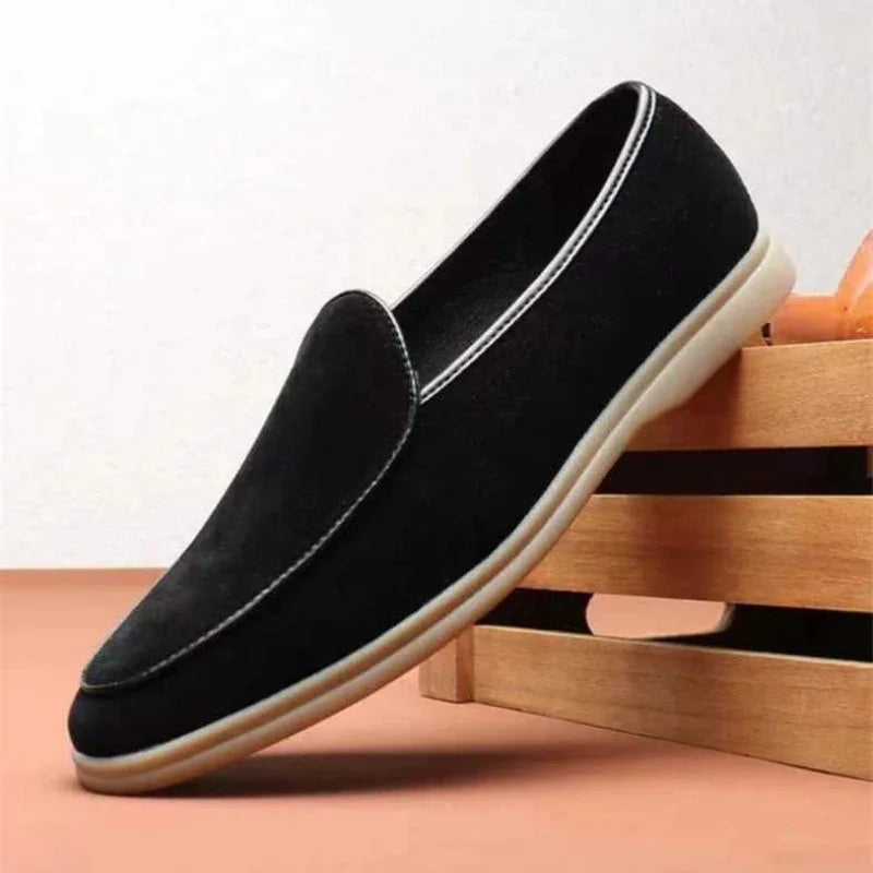Orthopedic Loafers for Men - Suede Slip-On, Wide Fit, Cushioned