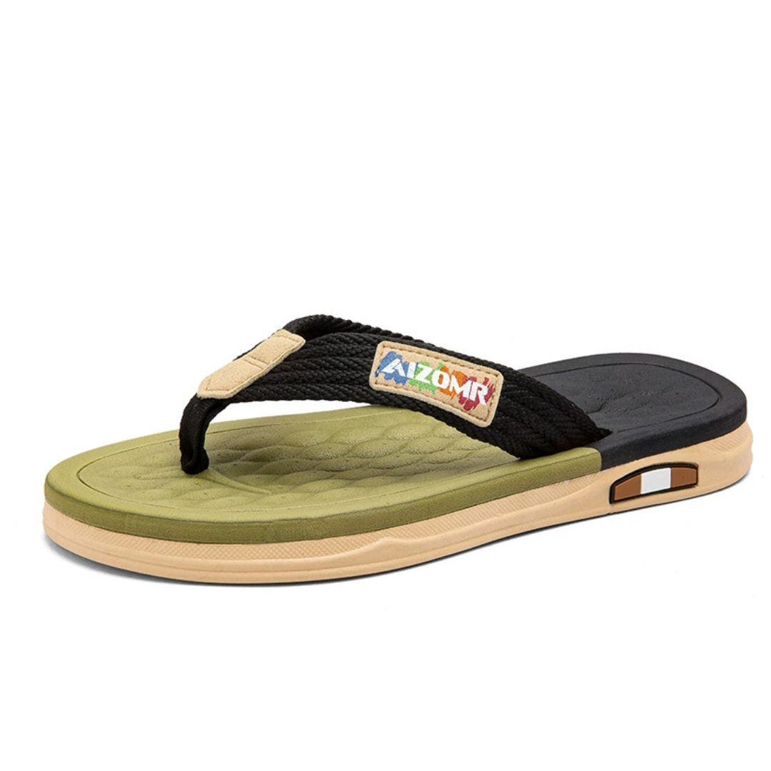 OCW Men Sandals Comfortable Flip-flops Summer Beach Anti-slip Soft Soles Casual Walking