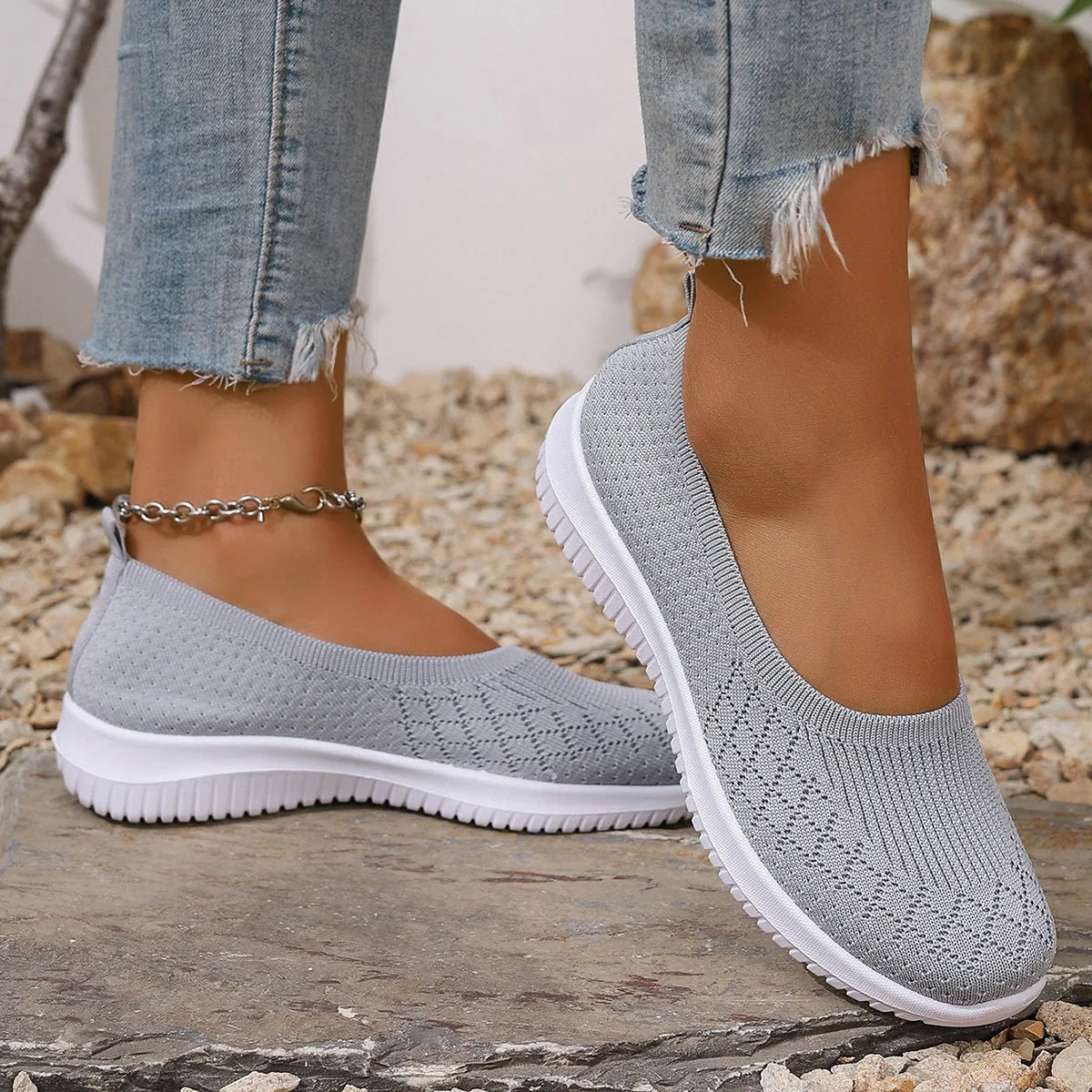 Karla | Knit Slip-On Sneakers for Women