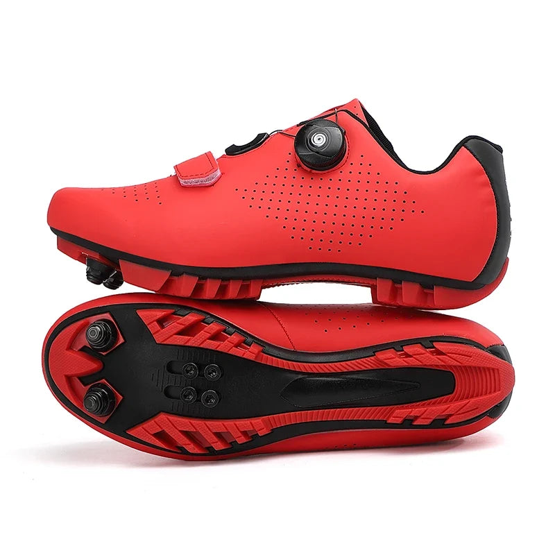 Unisex Mountain Bike Cycling Shoes Self-Locking Breathable Road Bicycle Flat Sneakers
