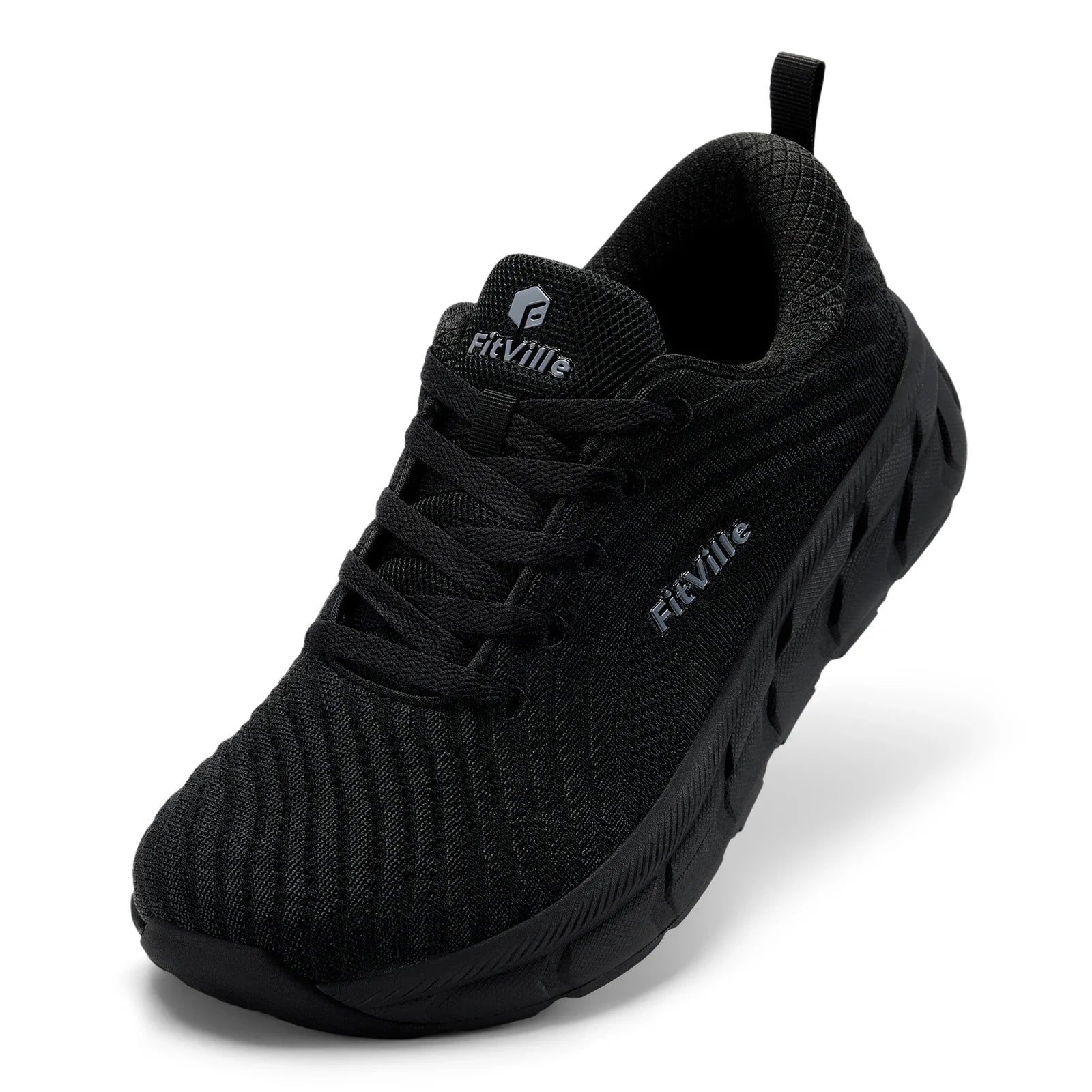 FitVille Wide Toe Box Shoes for Men Cushioned Well Extra Wide Width Shoes Non Slip Wide Lightweight Breathable Running S