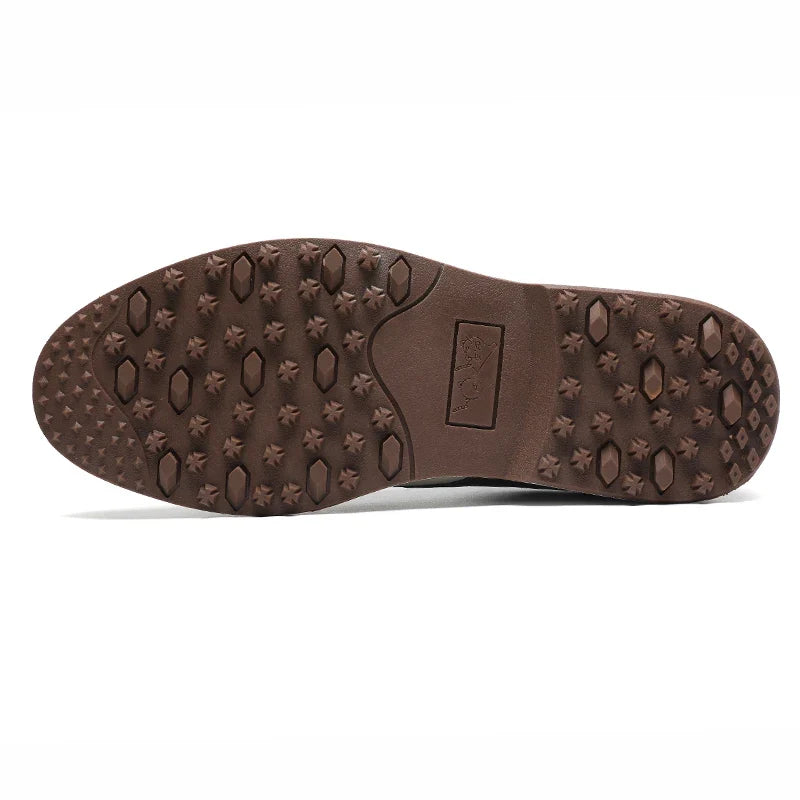 Men's Non-Slip Waterproof Golf Shoes – Bonded Leather Insole, Lace-Up Closure