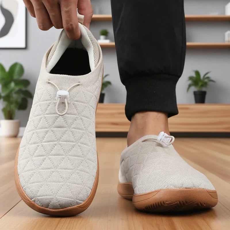 Men's Wide Toe Box Barefoot Shoes Zero Drop Breathable Mesh Minimalist Sneakers