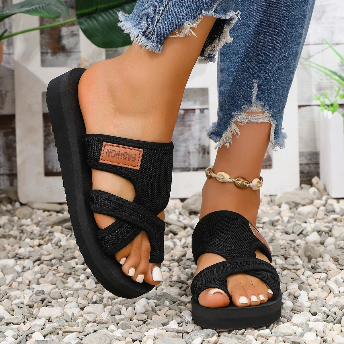 Women's Bunion Sandals Corrector Breathable Wedge Slippers