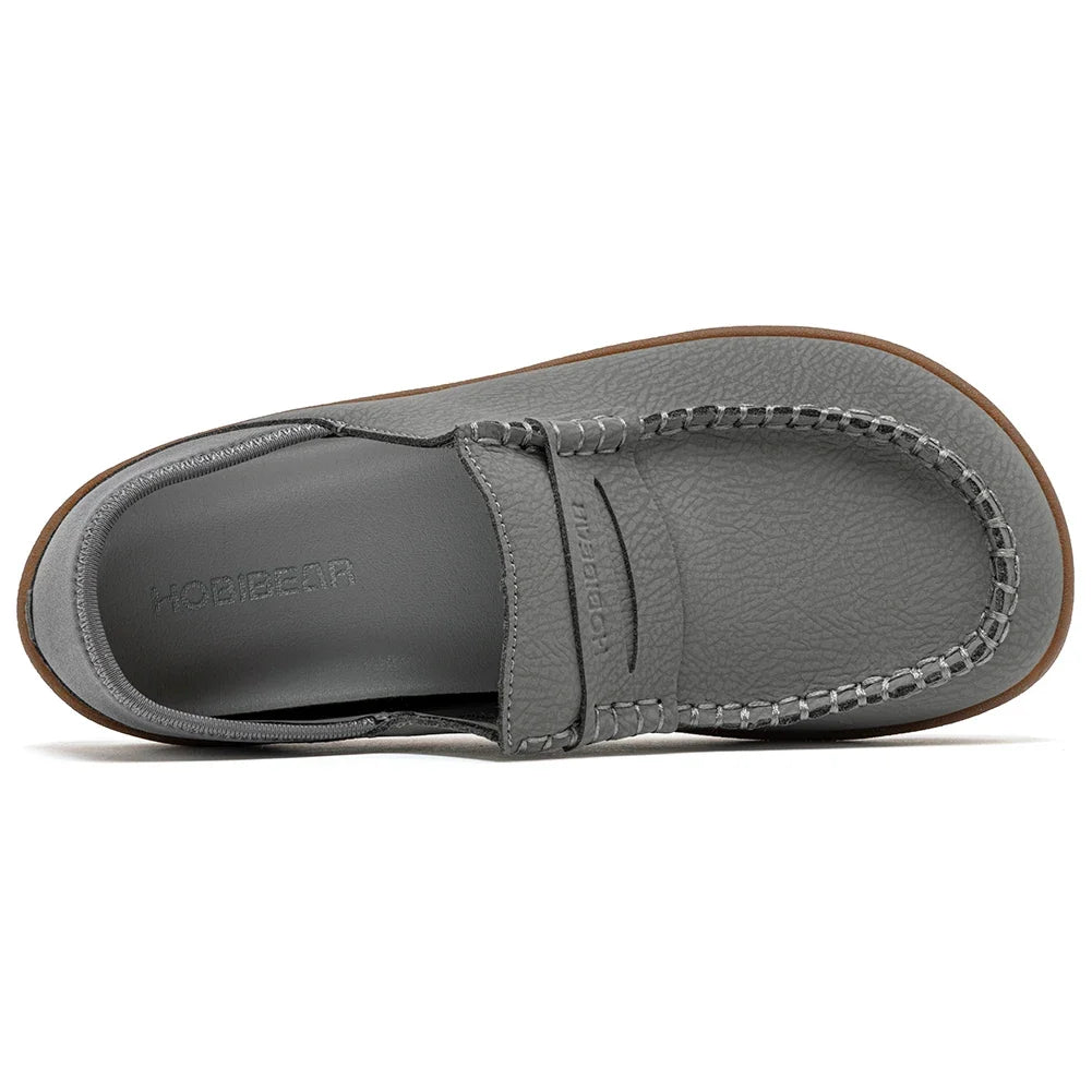 HOBIBEAR Women Barefoot Loafers Wide Width Slip on Lightweight Shoes Comfortable Artificial Leather Flats