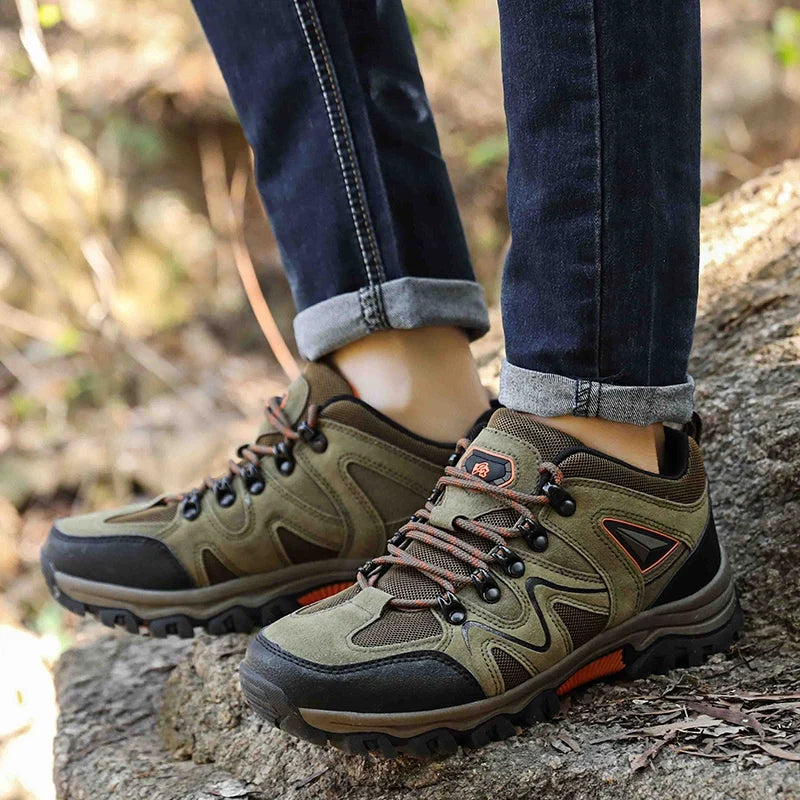 Men's Non-Slip Breathable Hiking Shoes – Lightweight EVA Insole, Rubber Outsole