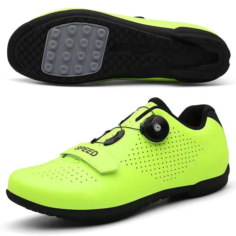 Unisex Mountain Bike Cycling Shoes Self-Locking Breathable Road Bicycle Flat Sneakers