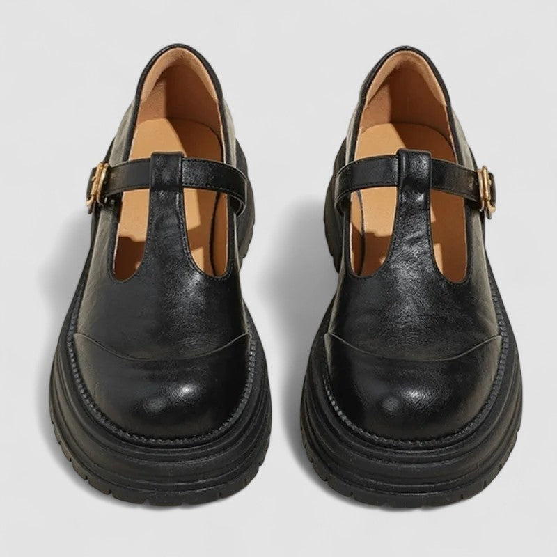 Women's Orthopedic Mary Jane Shoes with Adjustable Strap and Supportive Sole