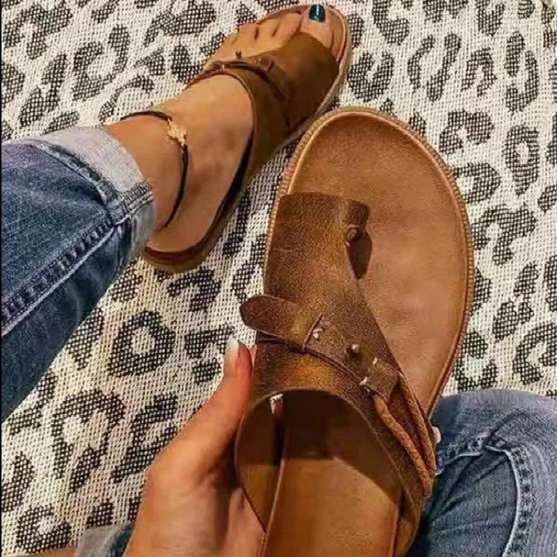 Women's Bunion Sandals Orthopedic Corrector Ring Toe Slippers