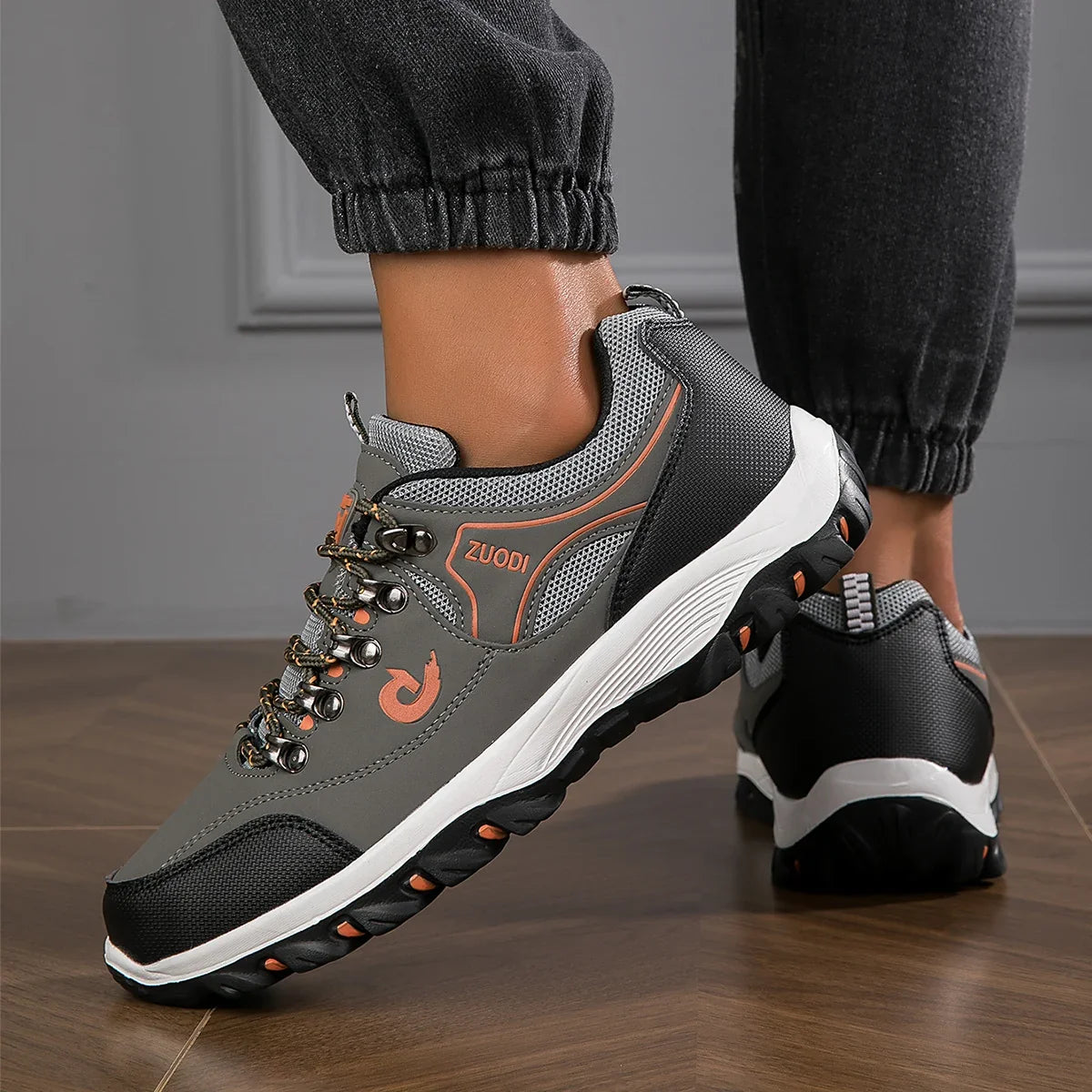 Men's Orthopedic Hiking Shoes Breathable Lightweight Non-Slip Outdoor Sports Sneakers