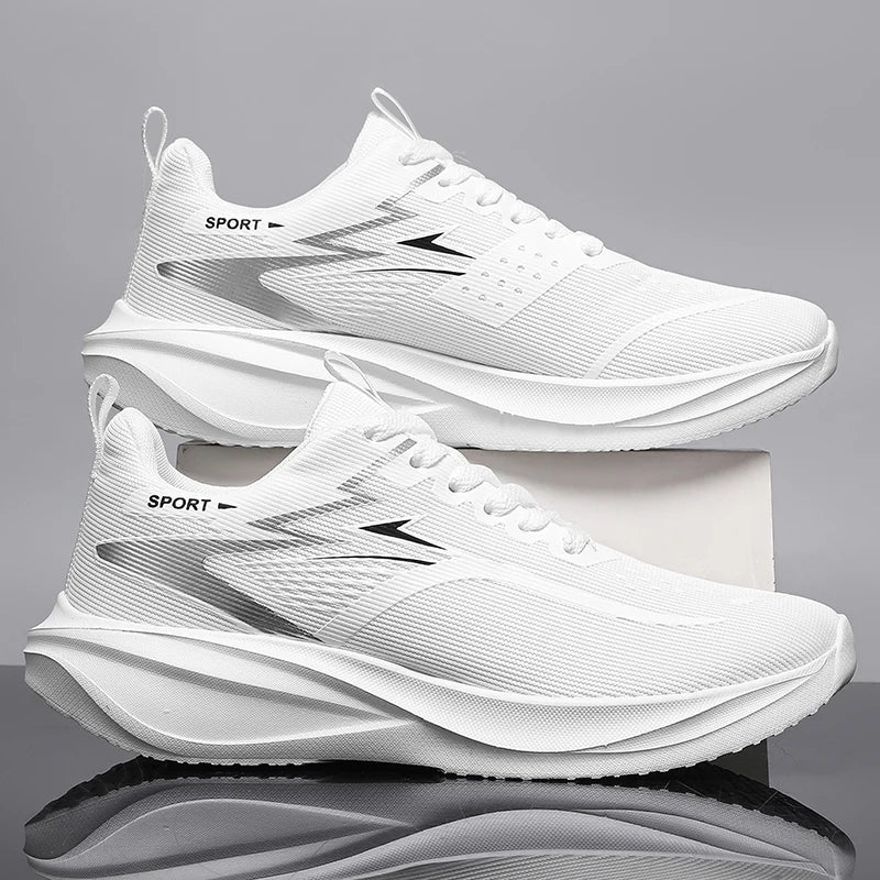 Men's Non-Slip Air Cushion Running Shoes – Breathable Mesh, Lightweight Design