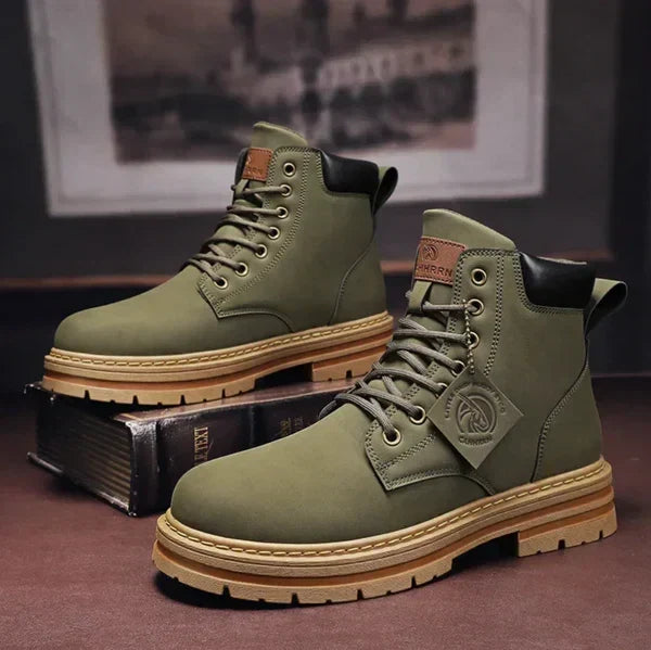 Men's Comfort Outdoor Boots – Cushioned Ankle Support, Non-Slip Traction