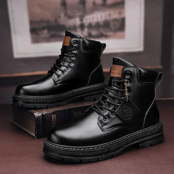 Men's Comfort Outdoor Boots – Cushioned Ankle Support, Non-Slip Traction