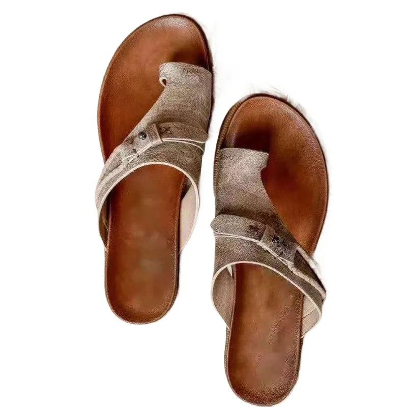 Women's Bunion Sandals Orthopedic Corrector Ring Toe Slippers
