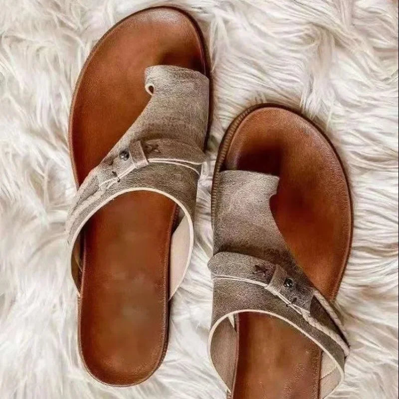 Women's Bunion Sandals Orthopedic Corrector Ring Toe Slippers