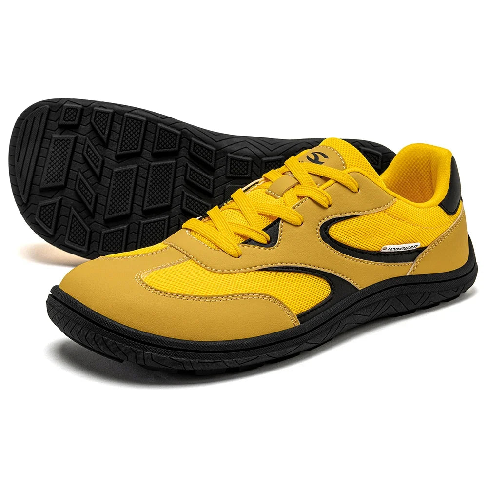 HOBIBEAR Women Wide Width Hiking Shoes Unisex Barefoot Minimalist Sneakers Zero Drop Classic Retro Walking Shoes