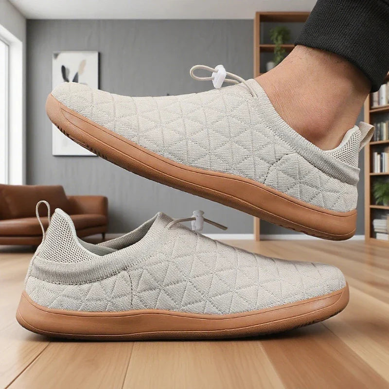 Men's Wide Toe Box Barefoot Shoes Zero Drop Breathable Mesh Minimalist Sneakers