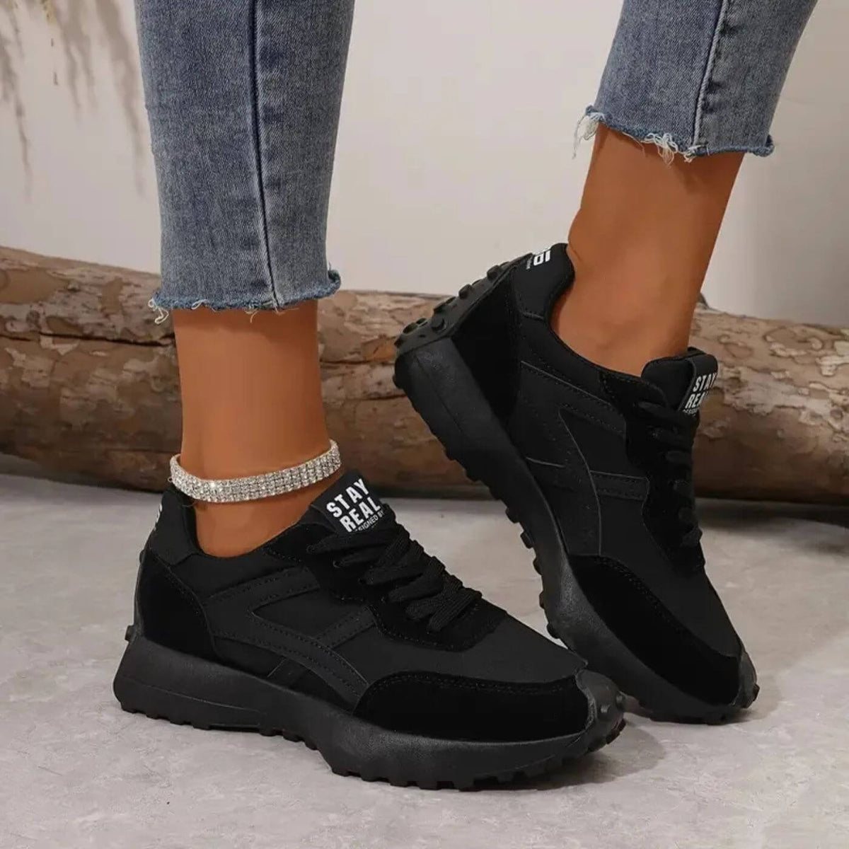Kishori | Lace-Up Platform Sneakers for Women