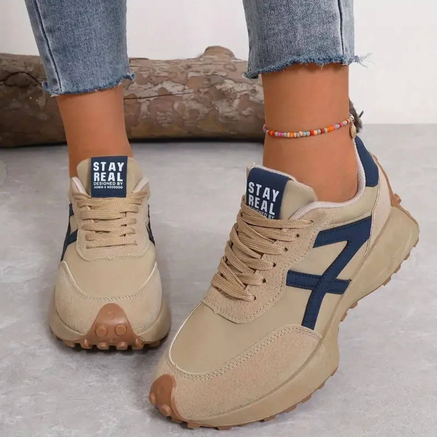 Kishori | Lace-Up Platform Sneakers for Women
