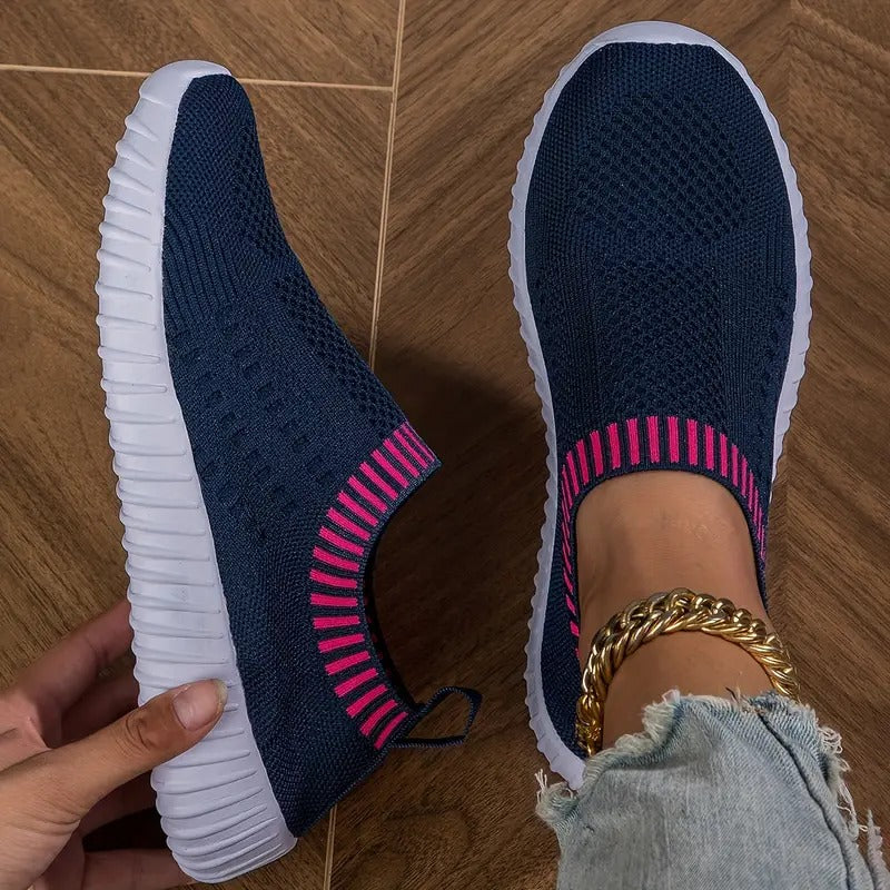 Women's Sneakers with Ventilated Upper and Supportive Footbed