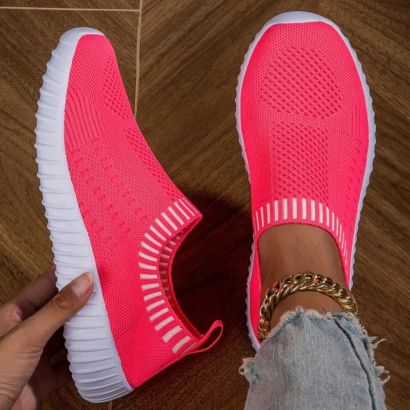 Women's Sneakers with Ventilated Upper and Supportive Footbed