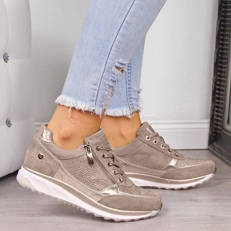 Women’s Orthopedic Sneakers with Cushioned Arch-Support Sole