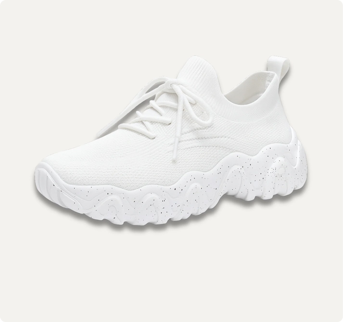 Women's Mesh Walking Shoes Breathable Lace Up Sneakers Lightweight Comfort Trainers