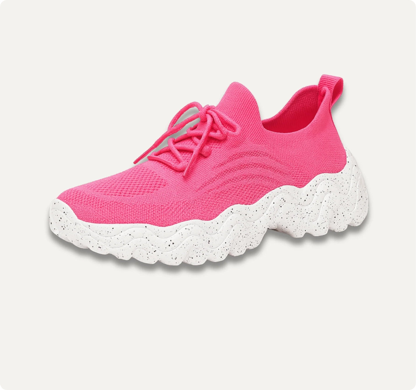Women's Mesh Walking Shoes Breathable Lace Up Sneakers Lightweight Comfort Trainers