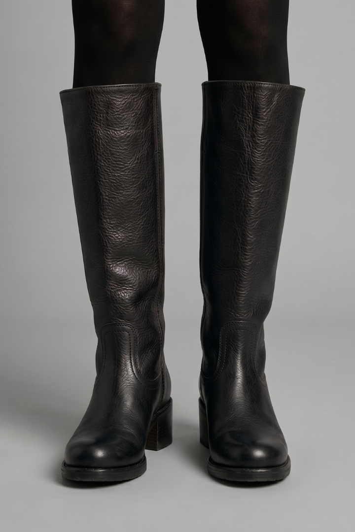 Women's Orthopedic Mid-Calf Boots – Pull-On Style, Block Heel Stability