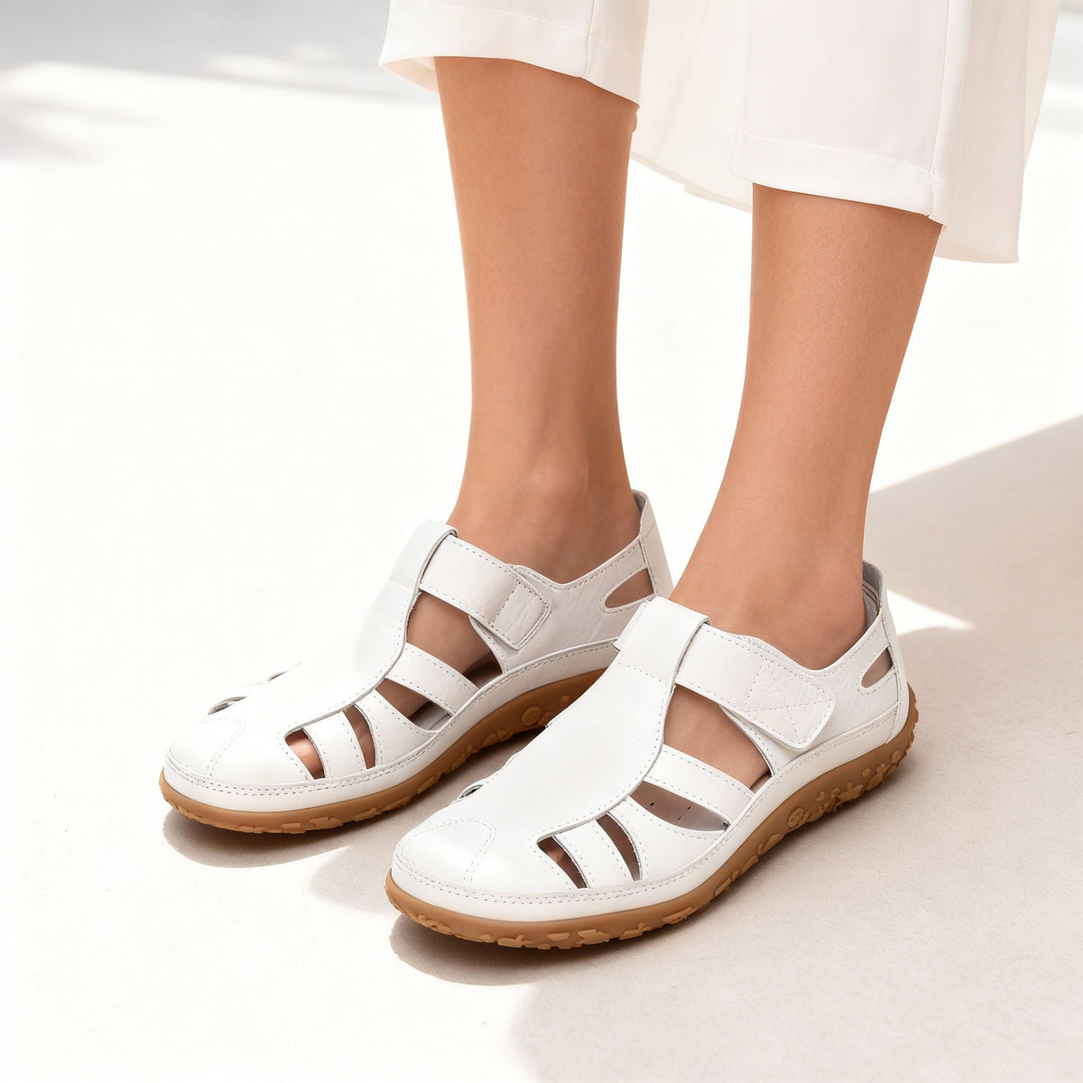 Adeline | Comfort Leather Retro Slip-On Footwear