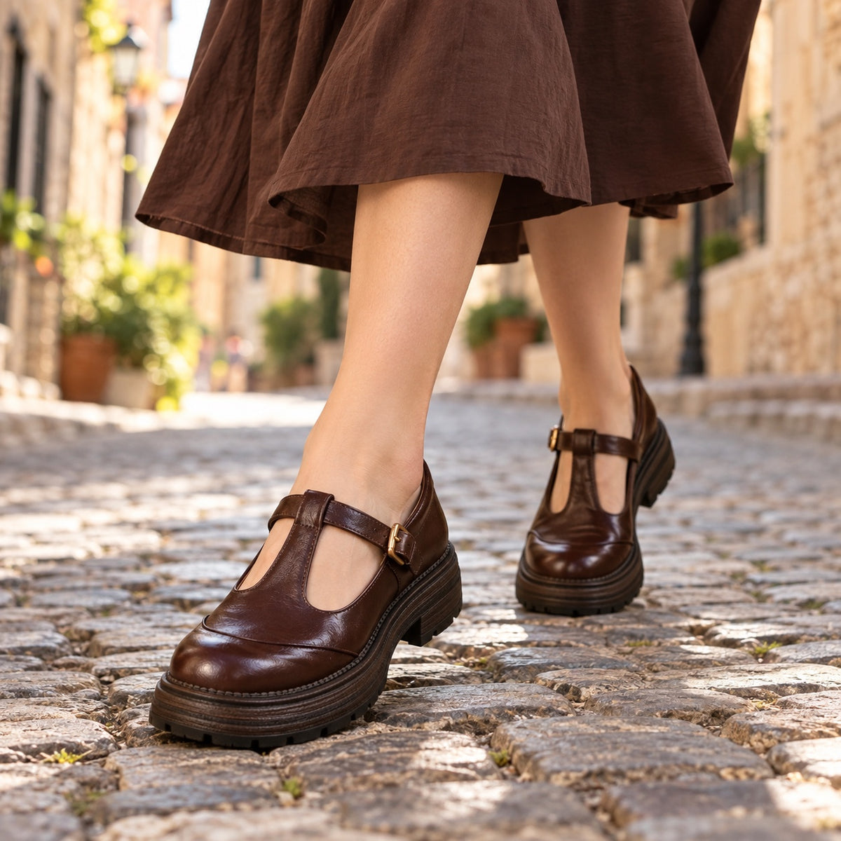 Addie – Women's Orthopedic Flats, worn on a walk